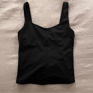 Carbon38 ZigZag Scoop Tank, Black, Size Small